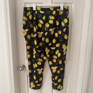 Lemon Print Pants